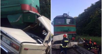Пассажирский поезд раздавил авто на Прикарпатье: есть погибшие (фото 18+)